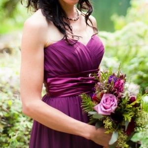 Liz Fields Floor Length Formal Dress Size 2 Berry